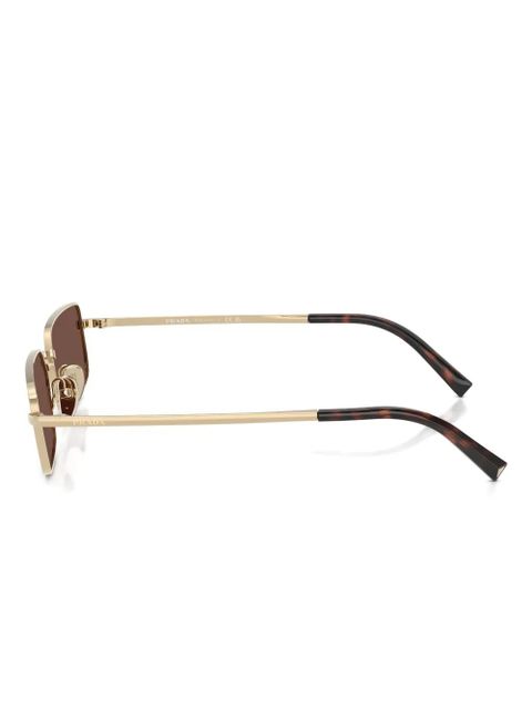 Prada Eyewear rectangular-frame sunglasses - Gold - zdjęcie produktu nr 2