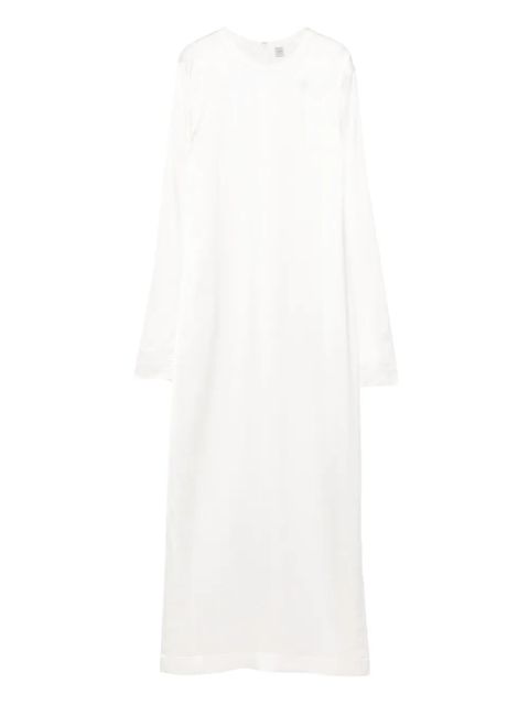 TOTEME long-sleeve midi dress - White - zdjęcie produktu nr 1