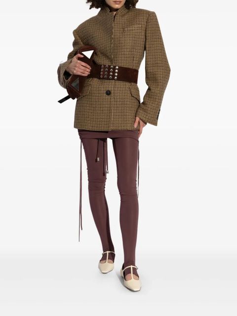 The Attico draped-design leggings - Brown - zdjęcie produktu nr 2