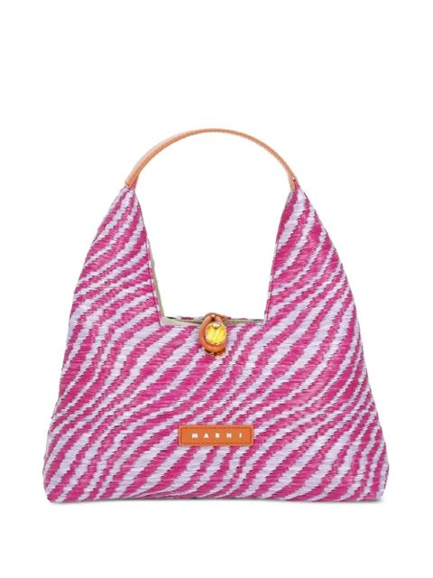 Marni Trapeze logo-patch tote bag - Pink - zdjęcie produktu nr 1