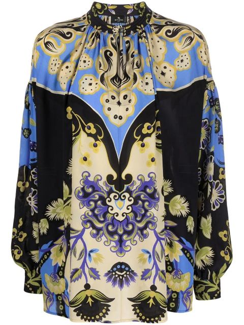 ETRO floral-print blouse - Black - zdjęcie produktu nr 1