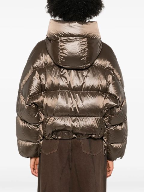 Max Mara Spaceca quilted hooded jacket - Brown