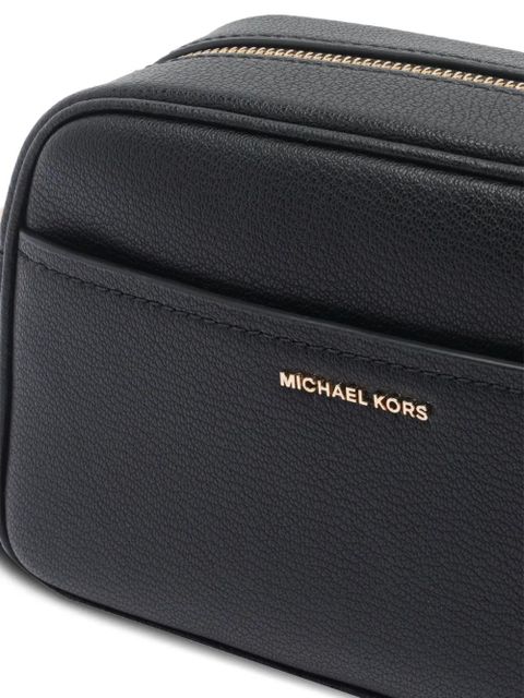 Michael Kors logo-detail zip-closure cross body bag - Black