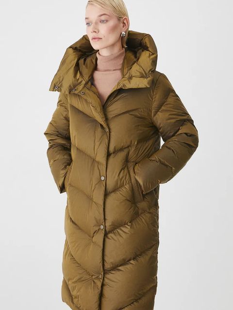 Medicine płaszcz puchowy damski kolor zielony zimowy