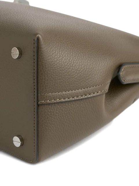 TOTEME T-lock leather tote bag - Green