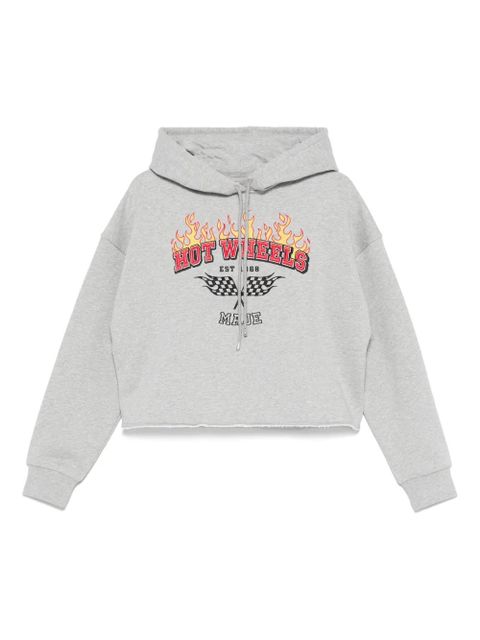 Maje logo-embroidered cropped sweatshirt - Grey - zdjęcie produktu nr 1