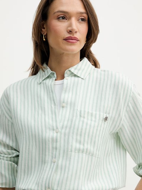 U.S. Polo Assn. koszula z dodatkiem lnu LOOSE FIT