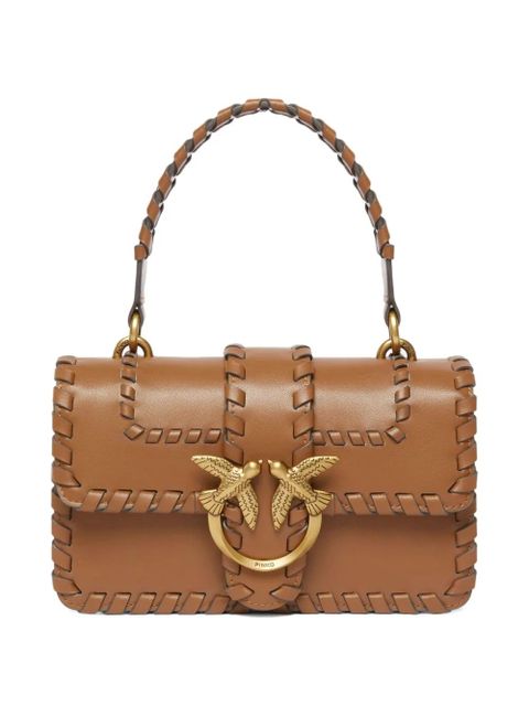 PINKO braided-leather crossbody bag - Brown - zdjęcie produktu nr 1