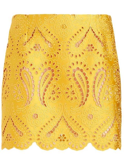 ETRO embroidered design mini skirt - Yellow - zdjęcie produktu nr 1
