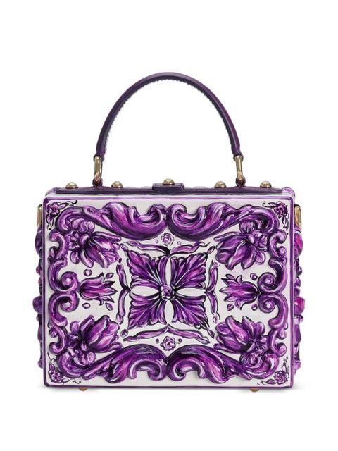 Dolce & Gabbana Dolce Box Majolica-print tote bag - White