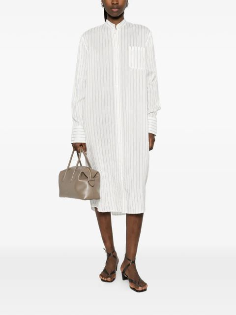 TOTEME striped shirt midi dress - White - zdjęcie produktu nr 2