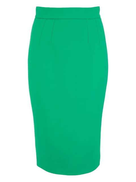 Dolce & Gabbana back-slit zip midi skirt - Green - zdjęcie produktu nr 1