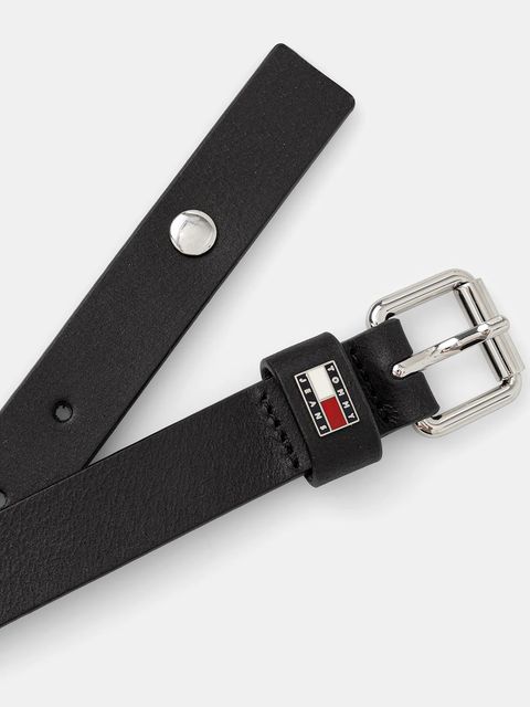 Tommy Jeans pasek skórzany damski kolor czarny AW0AW17916 - zdjęcie produktu nr 2