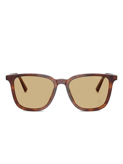 Miu Miu Eyewear tortoiseshell-pattern sunglasses - Brown - zdjęcie produktu nr 1