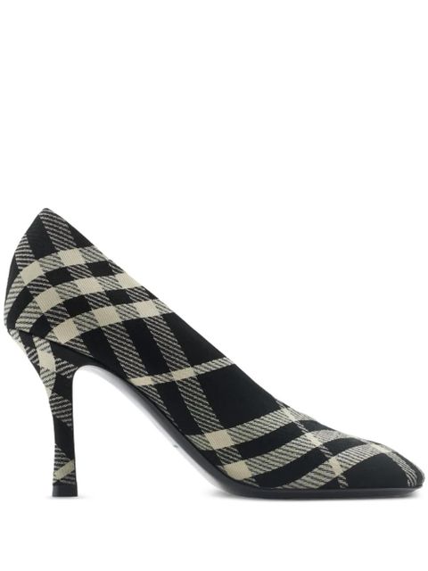 Burberry 85mm Equestrian-print pumps - Black - zdjęcie produktu nr 1