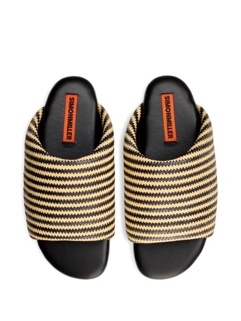 Simon Miller stripe bubble sandals - Black - zdjęcie produktu nr 2