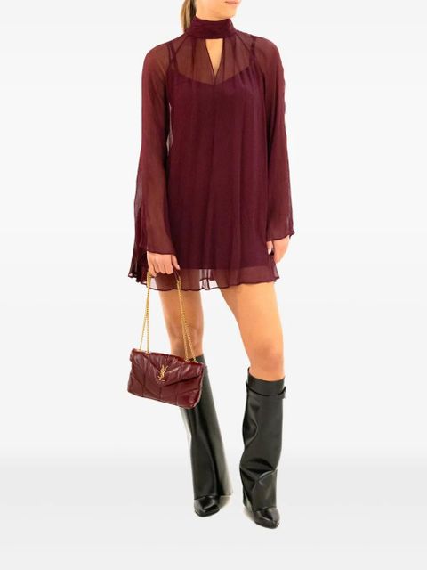 STAUD high-neck long-sleeve dress - Red - zdjęcie produktu nr 2