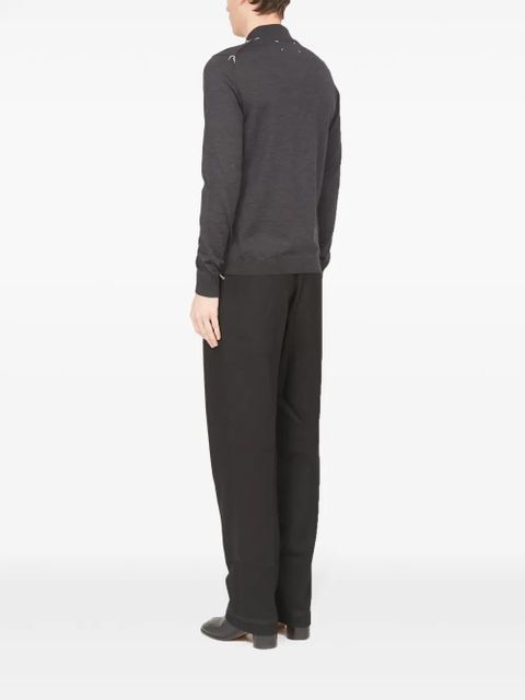 Maison Margiela wool polo jumper - Grey