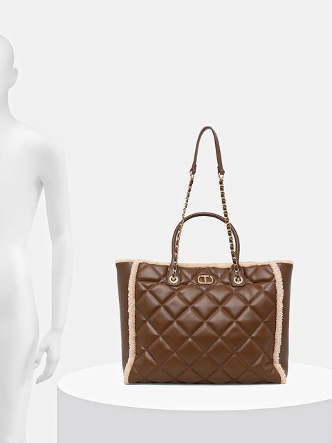 Twinset torebka kolor brązowy 252TD8112