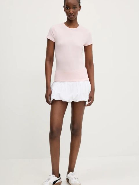 Abercrombie & Fitch t-shirt damski kolor różowy KI139-5249