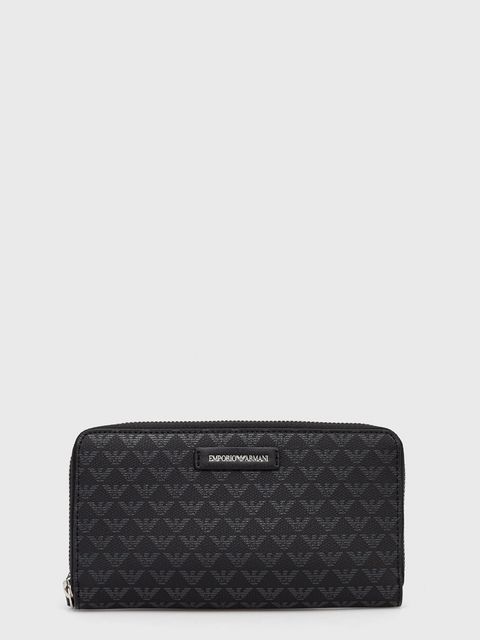 Emporio Armani portfel damski kolor czarny Y3H168 Y413E - zdjęcie produktu nr 1