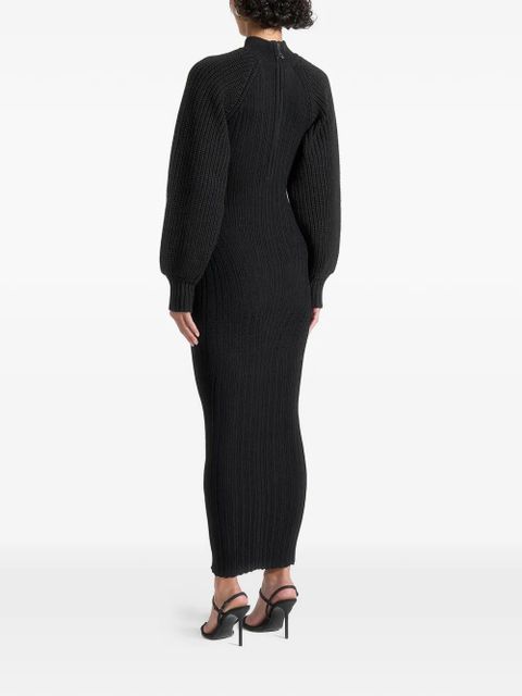 Manière De Voir balloon-sleeve cut-out maxi dress - Black - zdjęcie produktu nr 2