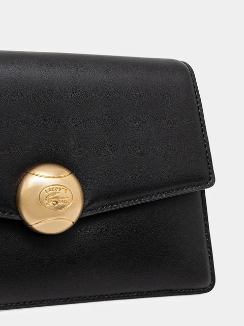 Lacoste torebka skórzana kolor czarny NF5105IT