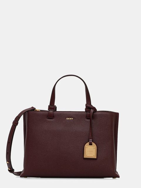 Dkny torebka skórzana kolor czerwony R44D1I53 - zdjęcie produktu nr 1