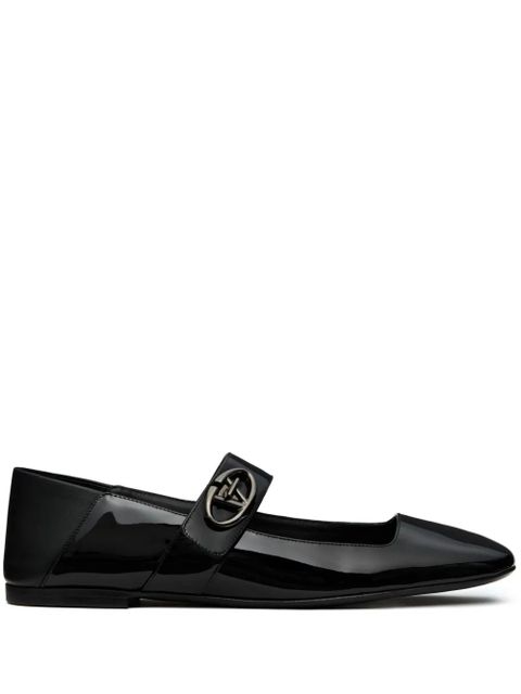 Valentino Garavani VLogo Locket Mary-Jane ballet flats - Black - zdjęcie produktu nr 1