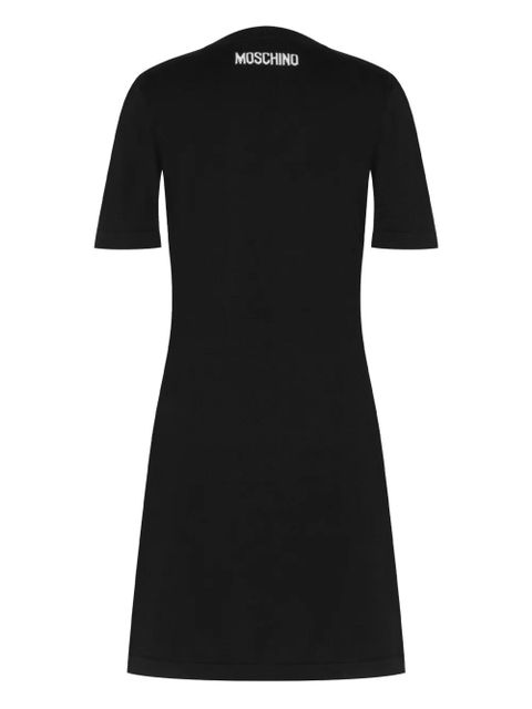 Moschino goose-print short-sleeve dress - Black - zdjęcie produktu nr 2