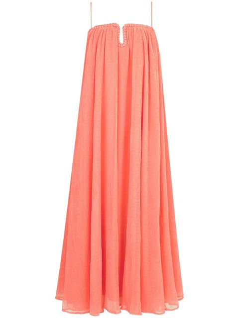 Aje square-neck layered midi dress - Pink - zdjęcie produktu nr 1