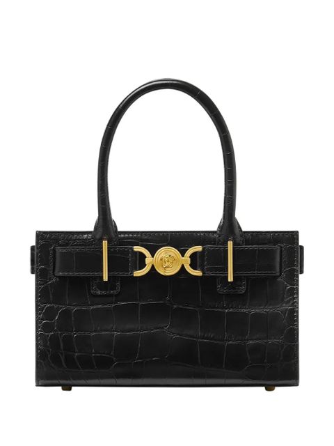 Versace small Medusa '95 croc-effect tote bag - Black - zdjęcie produktu nr 1