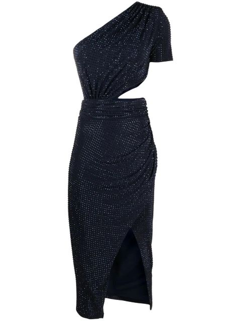 Self-Portrait cut-out midi dress - Blue - zdjęcie produktu nr 1