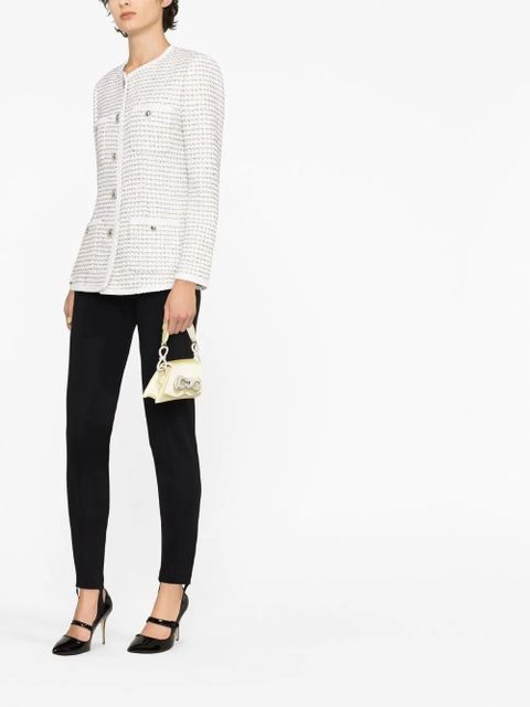 Alessandra Rich round-neck buttoned jacket - White - zdjęcie produktu nr 2