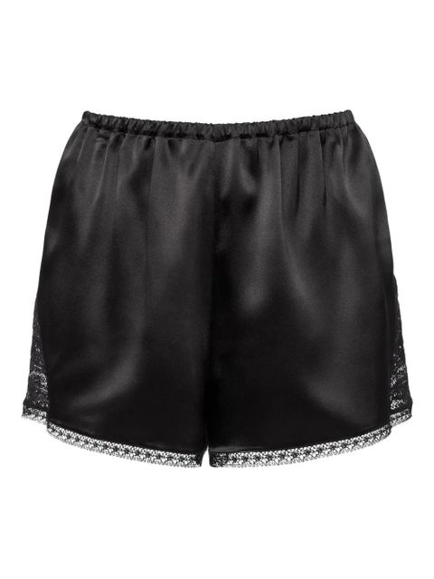ERES Dévoilée lace-trim silk shorts - Black - zdjęcie produktu nr 1