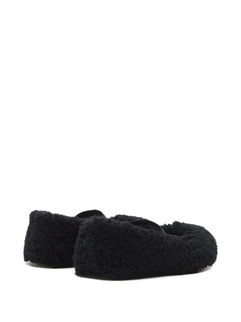 Moon Boot shearling ballerina flats - Black - zdjęcie produktu nr 2