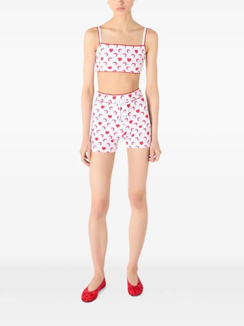Marine Serre moon heart mini shorts - White - zdjęcie produktu nr 2