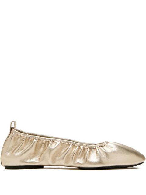 St. Agni gathered ballet flats - Gold - zdjęcie produktu nr 1