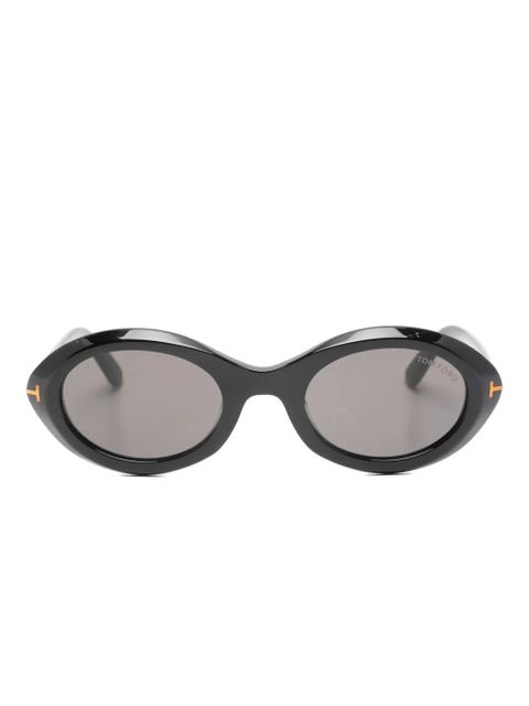 TOM FORD Eyewear Carmen oval-frame sunglasses - Black - zdjęcie produktu nr 1