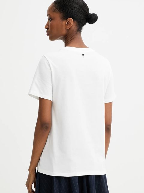 Weekend Max Mara t-shirt bawełniany ARA damski kolor biały 2525976041600