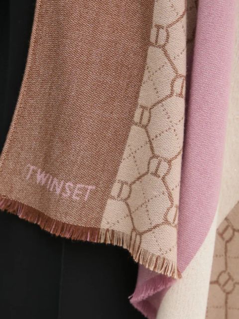 Twinset poncho kolor różowy lekkie 251TA4190