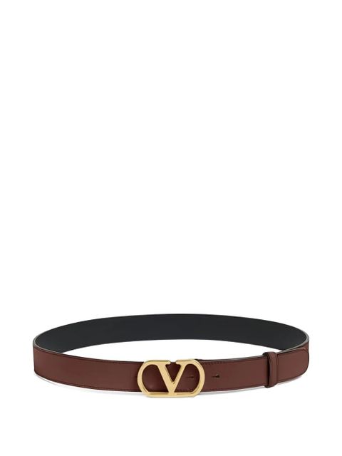 Valentino Garavani Vlogo Signature leather belt - Brown - zdjęcie produktu nr 1
