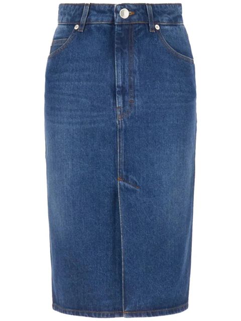 AMI Paris denim midi skirt - Blue - zdjęcie produktu nr 1