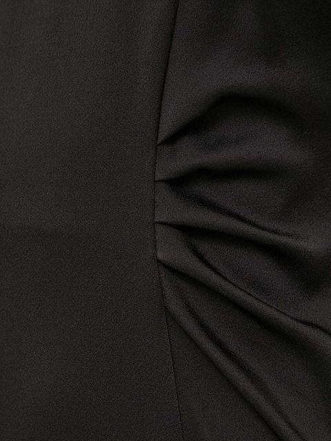 BOSS sukienka kolor czarny midi rozkloszowana 50505634