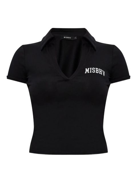 MISBHV V-neck logo top - Black - zdjęcie produktu nr 1