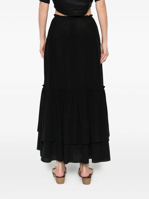 Chloé tiered ruffled maxi skirt - Black