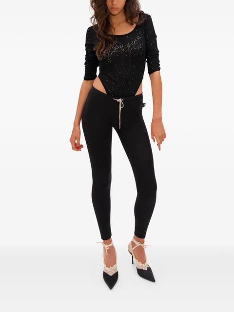 AREA logo-embellishment bodysuit - Black