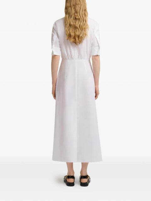 Marni cuffed cinched dress - White