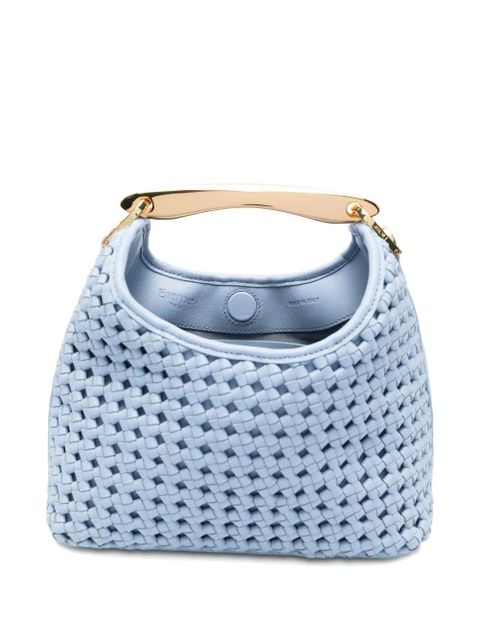 Elleme Boomerang woven top handle tote bag - Blue