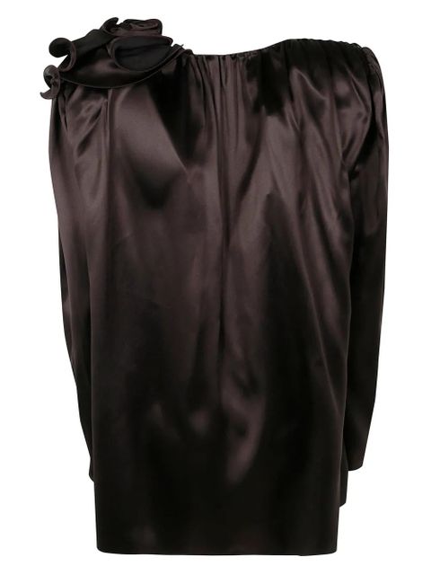 Magda Butrym flower-detailing top - Brown - zdjęcie produktu nr 2